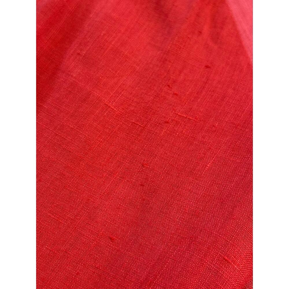 David Dart 100% Linen Button Up Top Patchwork Fuchsia Pink Small - Picture 11 of 12
